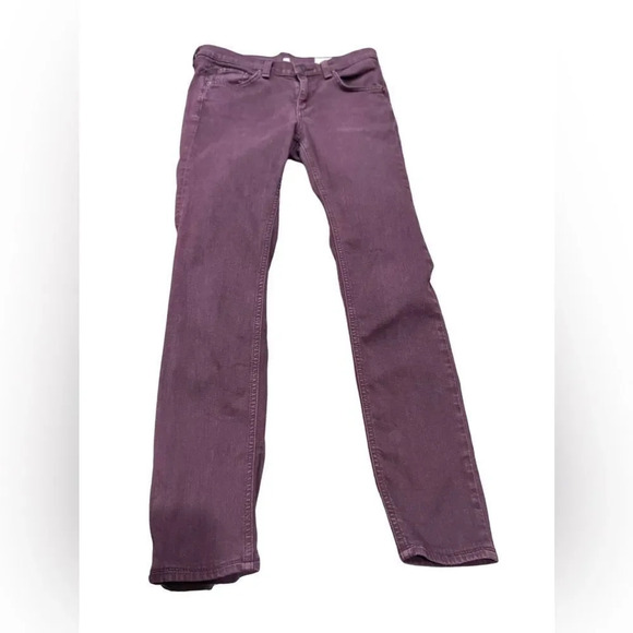 Rag and Bone Skinny Jeans size 25 maroon/purple color GUC - Picture 2 of 10